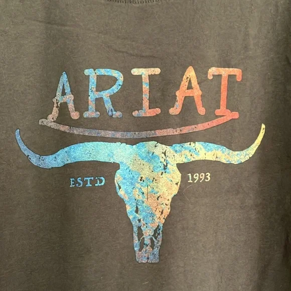Ariat Bull Skull T-Shirt - Picture 2 of 4